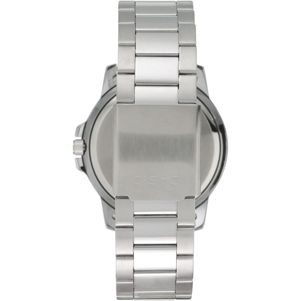 Casio reloj de acero inoxidable estilo buceador para hombre, resistente al agua, con correa de resina y movimiento de cuarzo