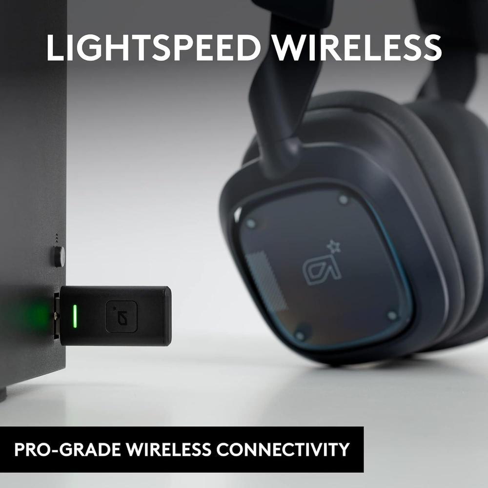 Logitech G Astro A30 Auriculares Inalámbricos Gaming Dolby Atmos, Bluetooth, Batería 27h, USB-C, PS5/Xbox/Switch/PC/Android, Azul