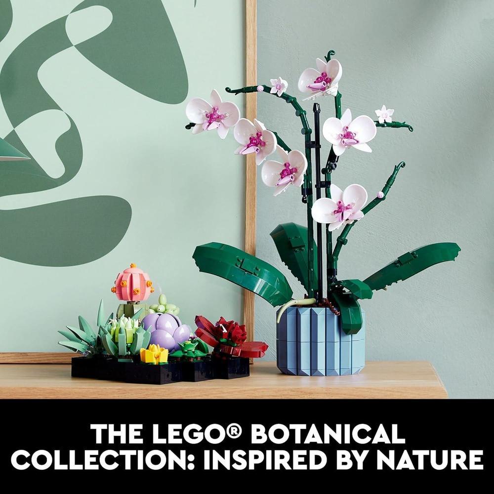 LEGO Icons Succulents - Juego de plantas artificiales para adultos, decoración del hogar, cumpleaños, regalos creativos de inauguración, 10309