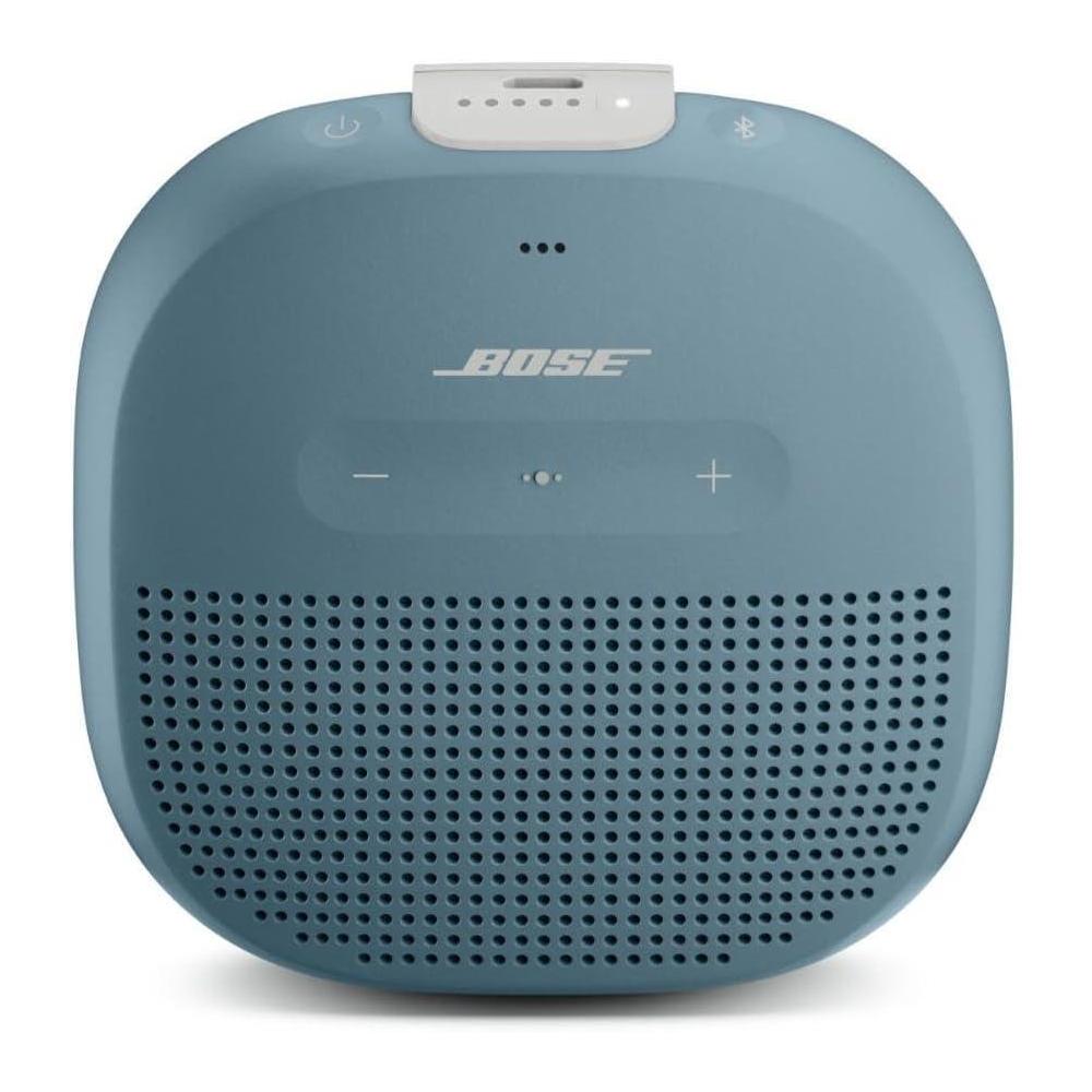 Bose SoundLink Micro Bluetooth Speaker: Small Portable Waterproof Speaker with Microphone, Stone Blue