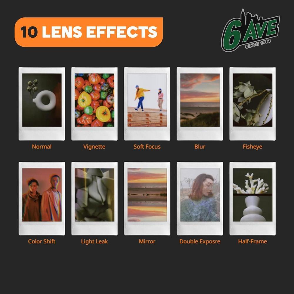 Fujifilm Instax Mini EVO Cámara Híbrida Instantánea Paquete con Película, Tarjeta de Memoria y Estuche