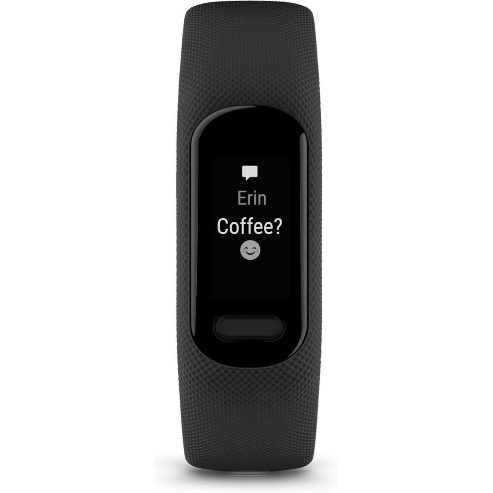 Garmin vívosmart 5 rastreador de fitness con batería de larga duración y diseño simple en color negro