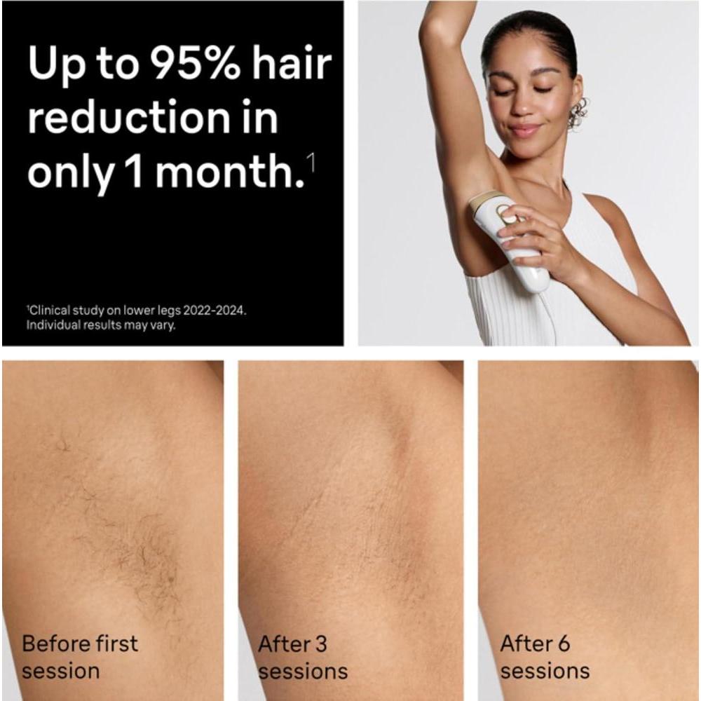 Braun IPL Silk Expert Pro5, dispositivo de depilación láser permanente para mujeres y hombres, con accesorios, maquinilla Venus y estuche