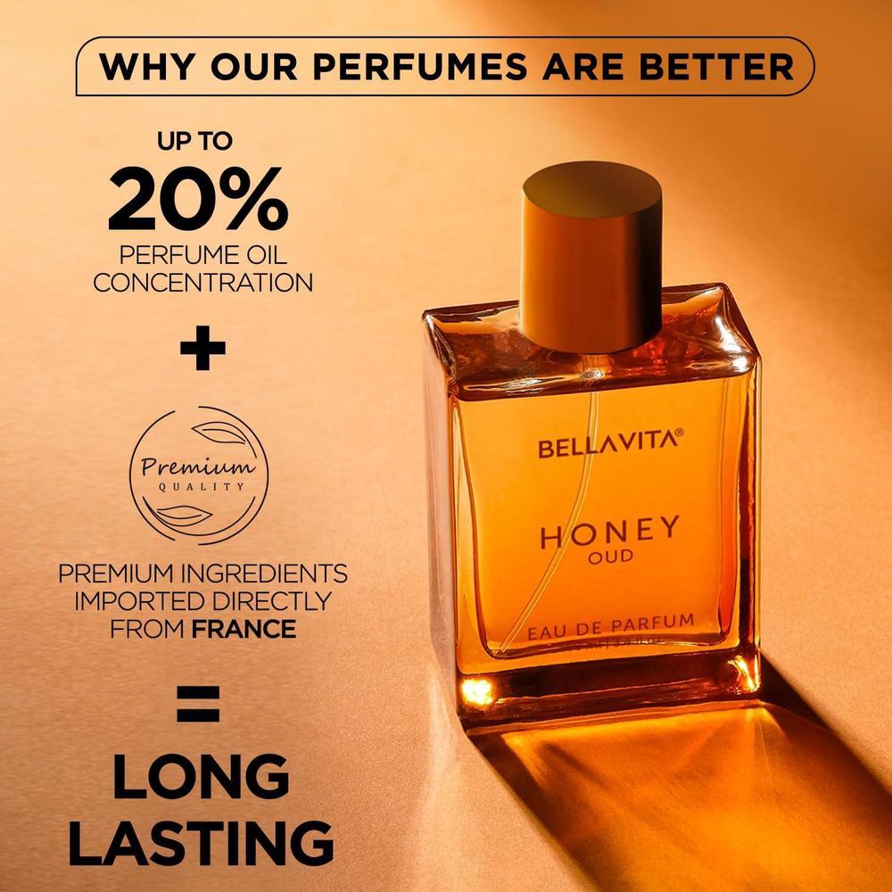 Honey Oud Eau de Parfum. Fragancia unisex con notas de pachulí, vainilla, bergamota, floral y picante, libre de crueldad