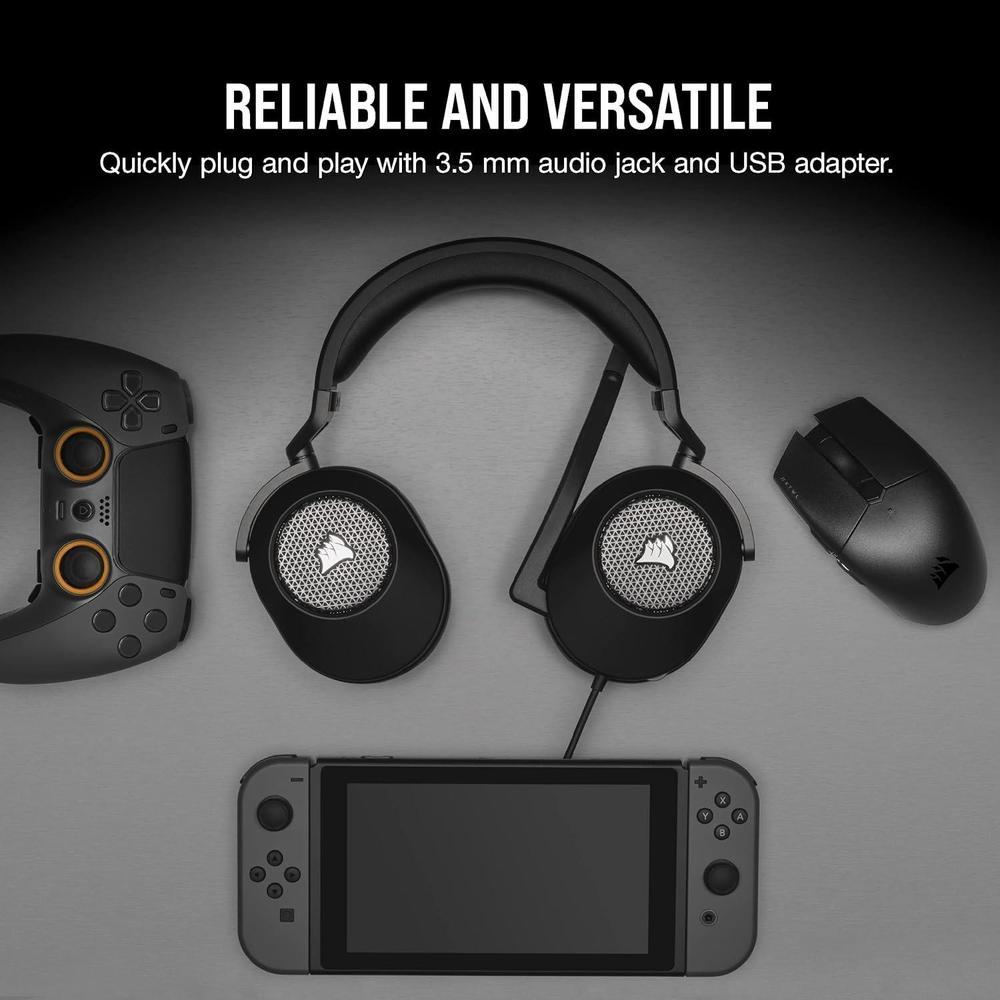 CORSAIR HS65 SURROUND Auriculares gaming multiplataforma con Dolby Atmos, SoundID, compatible iCUE - PC, Mac, PS5, PS4, Xbox
