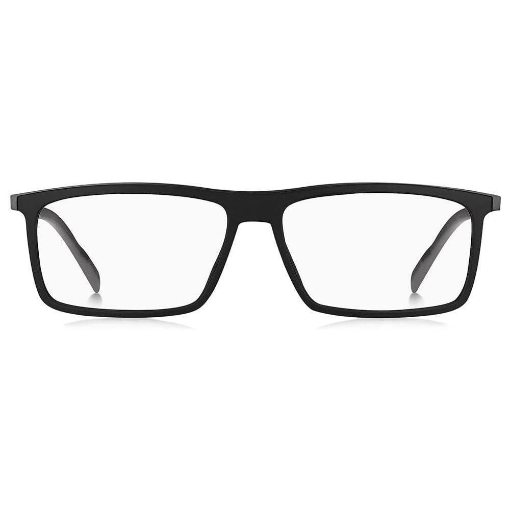 Tommy Hilfiger Gafas de lectura para hombre con protección UV y posibilidad de lentes graduados, negro mate