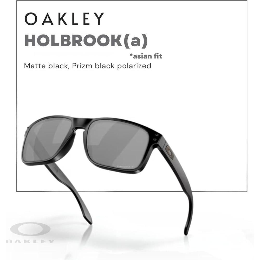 Oakley Holbrook Asian Fit - Gafas de sol hombre con kit de cuidado y correa de seguridad incluidas para mayor protección