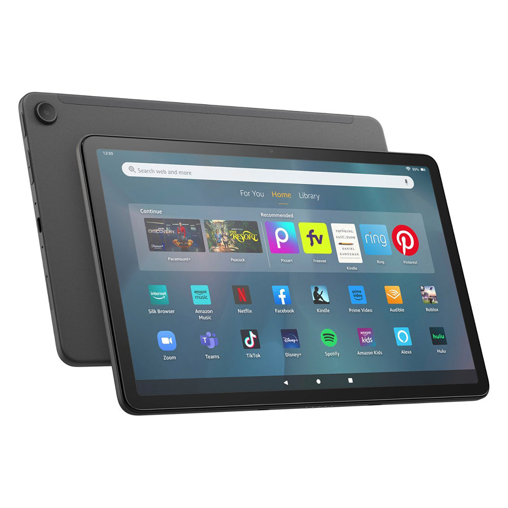 Amazon Fire Max 11 tablet, powerful, versatile, refreshingly affordable, octa-core processor, 4 GB RAM, 14-hour battery life, 64 GB, Gray (witck lockscreen ads)