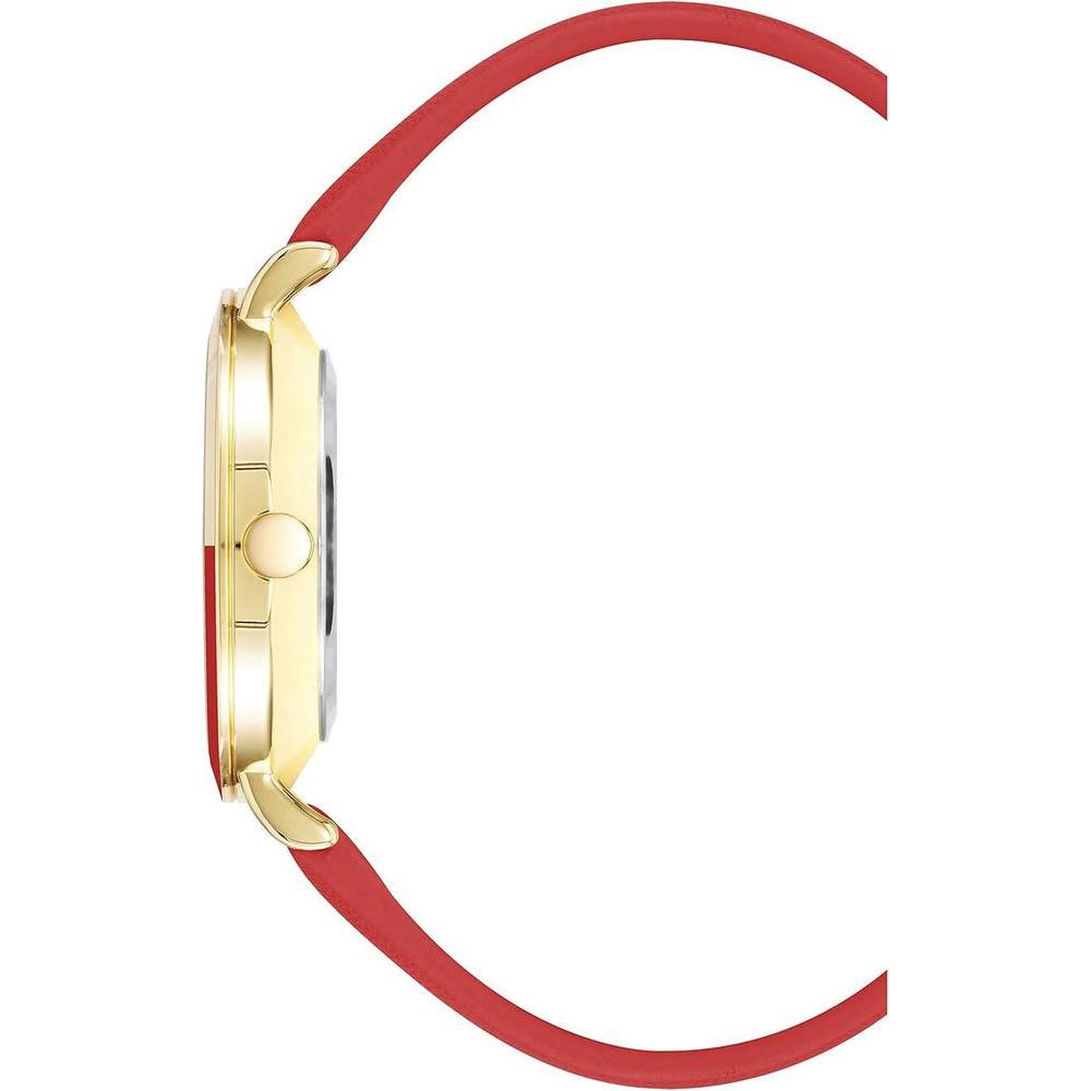 Reloj de pulsera para mujer de Nine West con movimiento de cuarzo japonés, correa de cuero sintético y esfera color champán