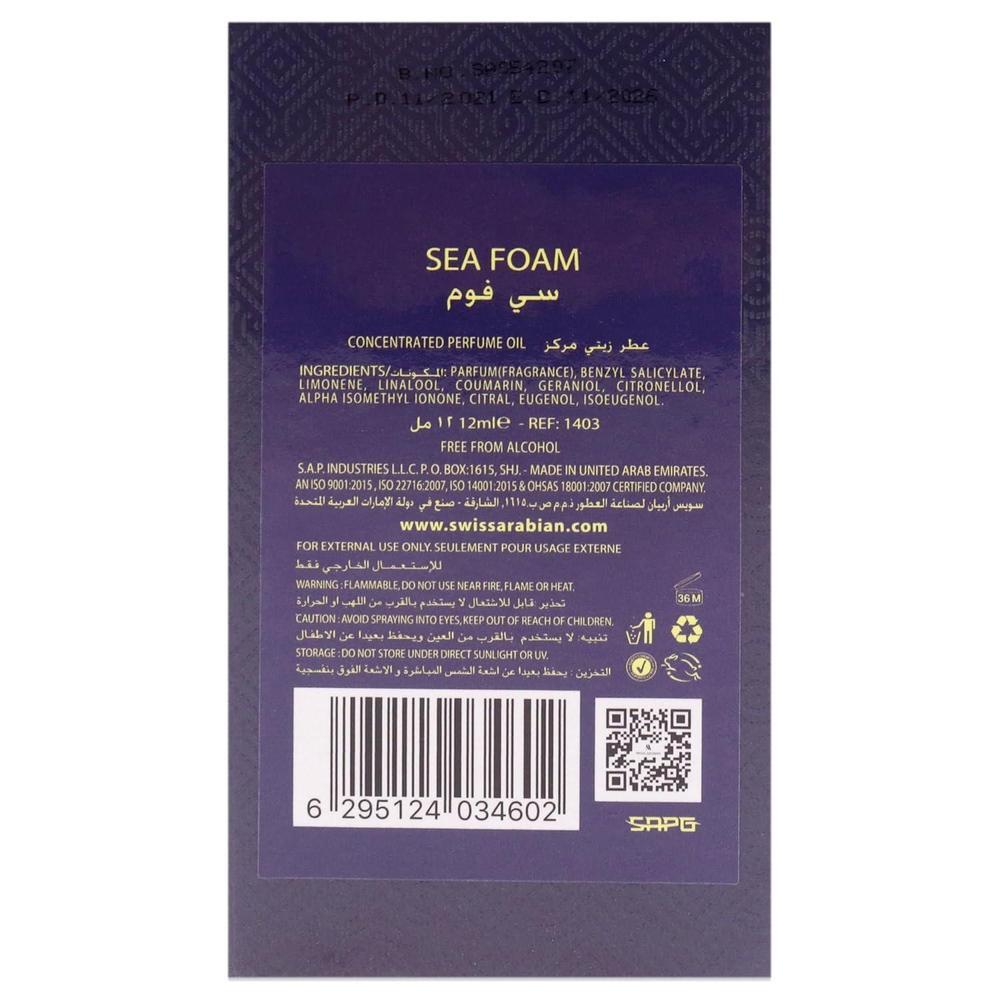 SWISS ARABIAN Sea Foam Perfume Oil Unisex