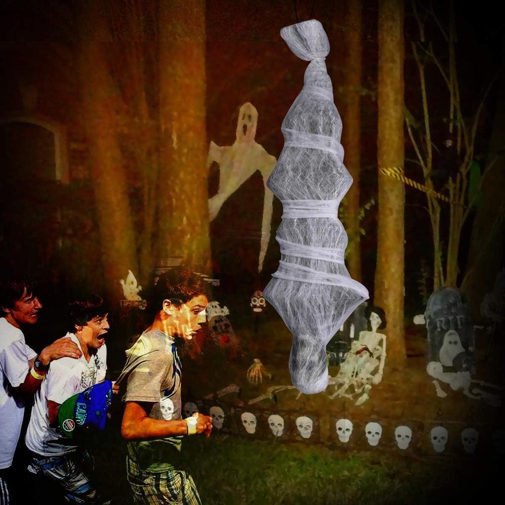 NEWBEA Capullo De Halloween De 183cm Para Decoración Al Aire Libre, Cadáver Colgante De Miedo, Decoraciones De Patio Al Aire Libre