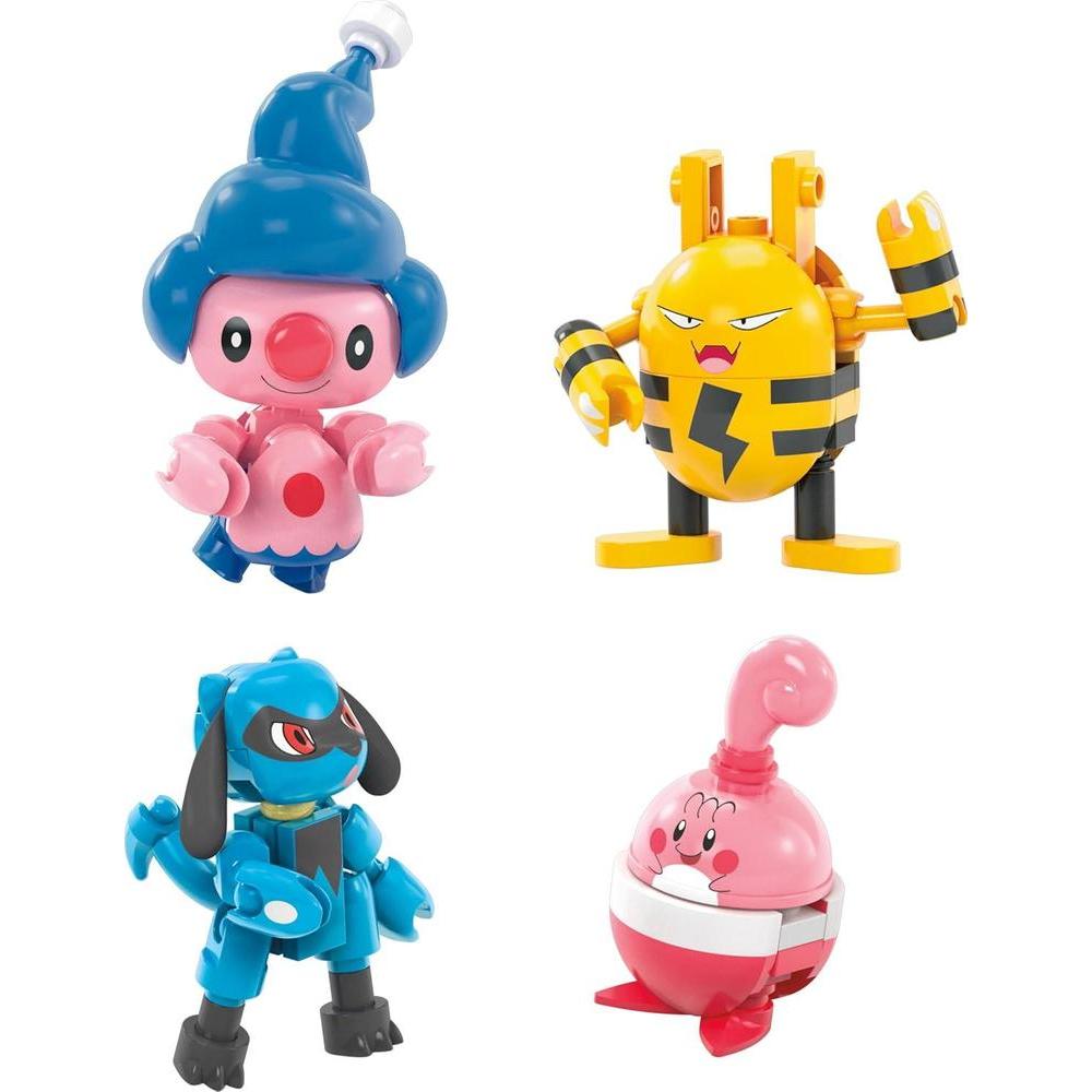 Juego de construcción Mega Pokémon con 8 personajes articulables, incluye Poké Ball