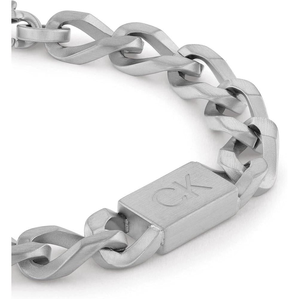 Pulsera de eslabones para hombre de Calvin Klein, de cadena y cierre seguro, diseño contemporáneo y elegante