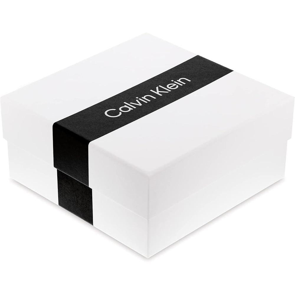Calvin Klein Collar de Acero Inoxidable para Mujer con Cristales, Color Plata, Modelo 35000222, No es Piedra Preciosa