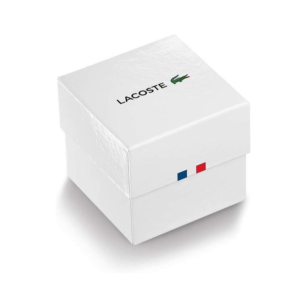 Lacoste TR90 12.12 - Reloj de cuarzo para hombre con correa de goma verde, diseño deportivo y fashion