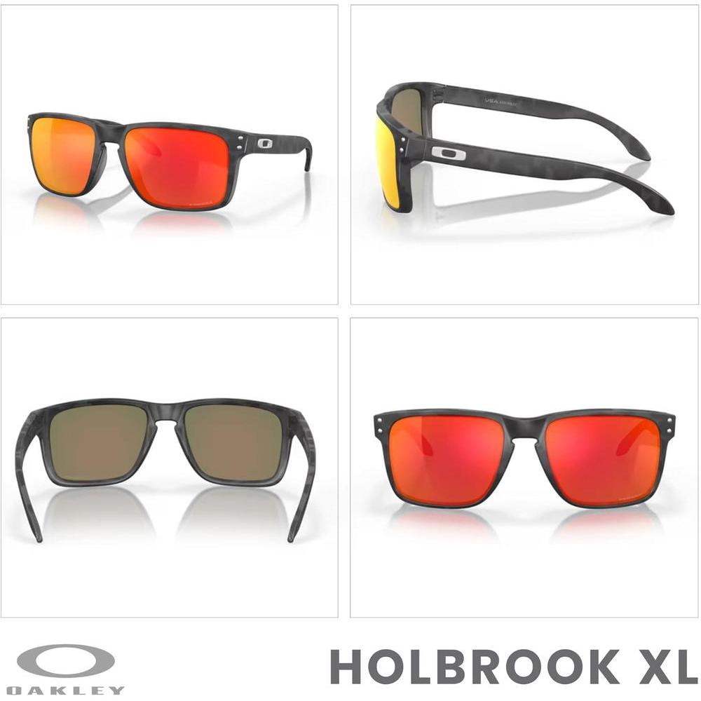 OAKLEY Holbrook XL - Gafas de sol cuadradas para hombre con tecnología Prizm, incluye correa de seguridad y bolsa de microfibra