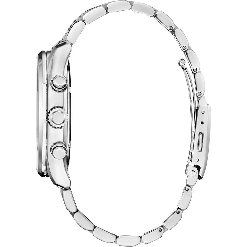 Citizen Reloj cronógrafo deportivo de lujo Eco-Drive, tiempo de 12/24 horas, fecha, resistente al agua, acero inoxidable
