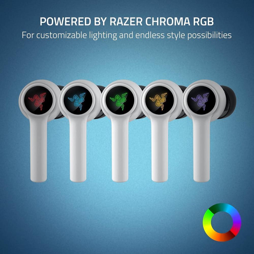 Auriculares Razer Hammerhead HyperSpeed Wireless para juegos multi-plataforma, PS5, PC y móviles con ANC, RGB, Bluetooth 5.2