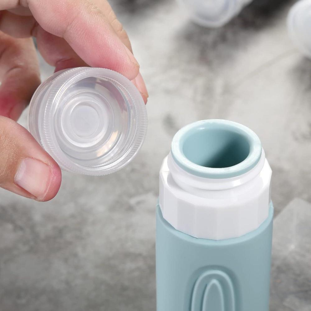 Botellas de viaje para artículos de tocador aprobadas por la TSA, sin BPA, a prueba de fugas, rellenables de silicona líquida