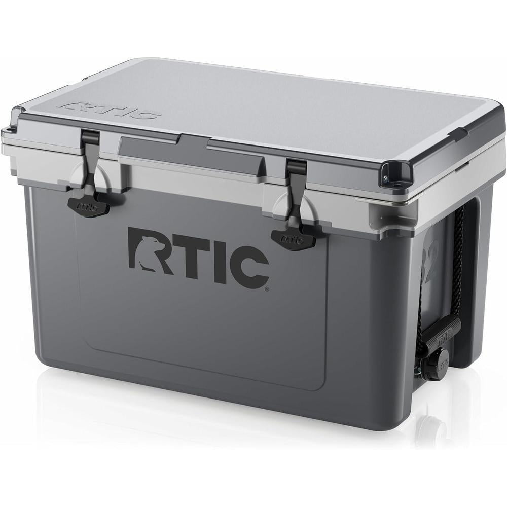 RTIC Ultra-Light 32 Quart Hard Cooler Insulated Portable Ice Chest Box for Drink, Beverage, Beach, Camping, Picnic, Fishing, Boat, Barbecue, 30% Lighter Than Rotomolded Coolers