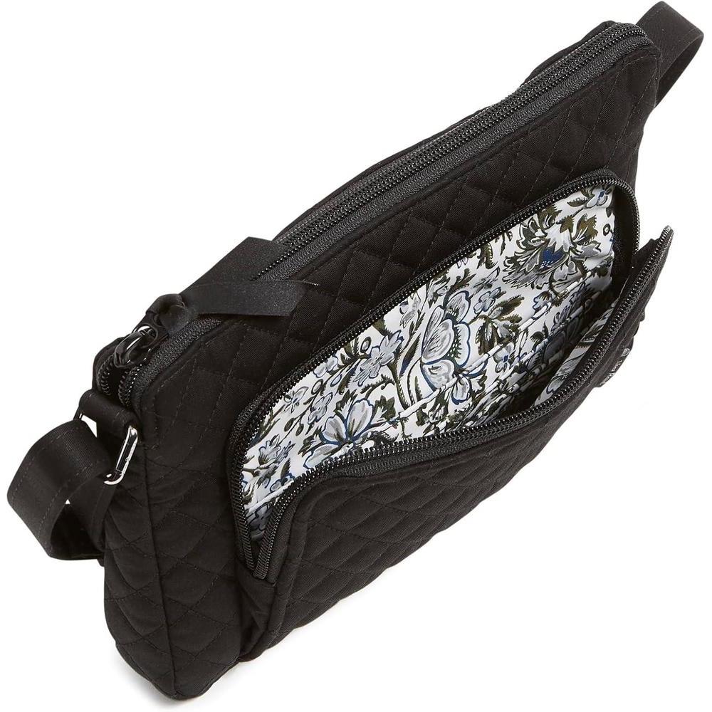 Vera Bradley - Bolsa Cruzada De Algodón Reciclado Little Hipster Para Mujer, Con Protección RFID