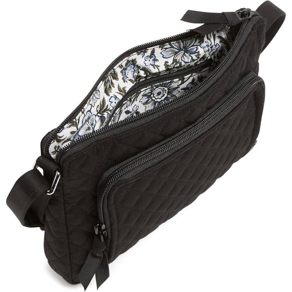Vera Bradley - Bolsa Cruzada De Algodón Reciclado Little Hipster Para Mujer, Con Protección RFID