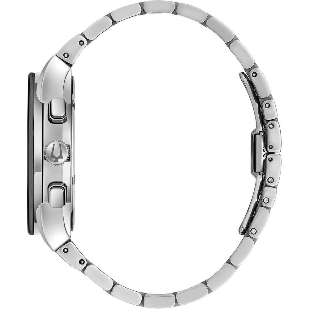 Bulova Modern Millenia Reloj de Pulsera para hombre, cronógrafo, acero inoxidable, calendario día/fecha y cristal abovedado