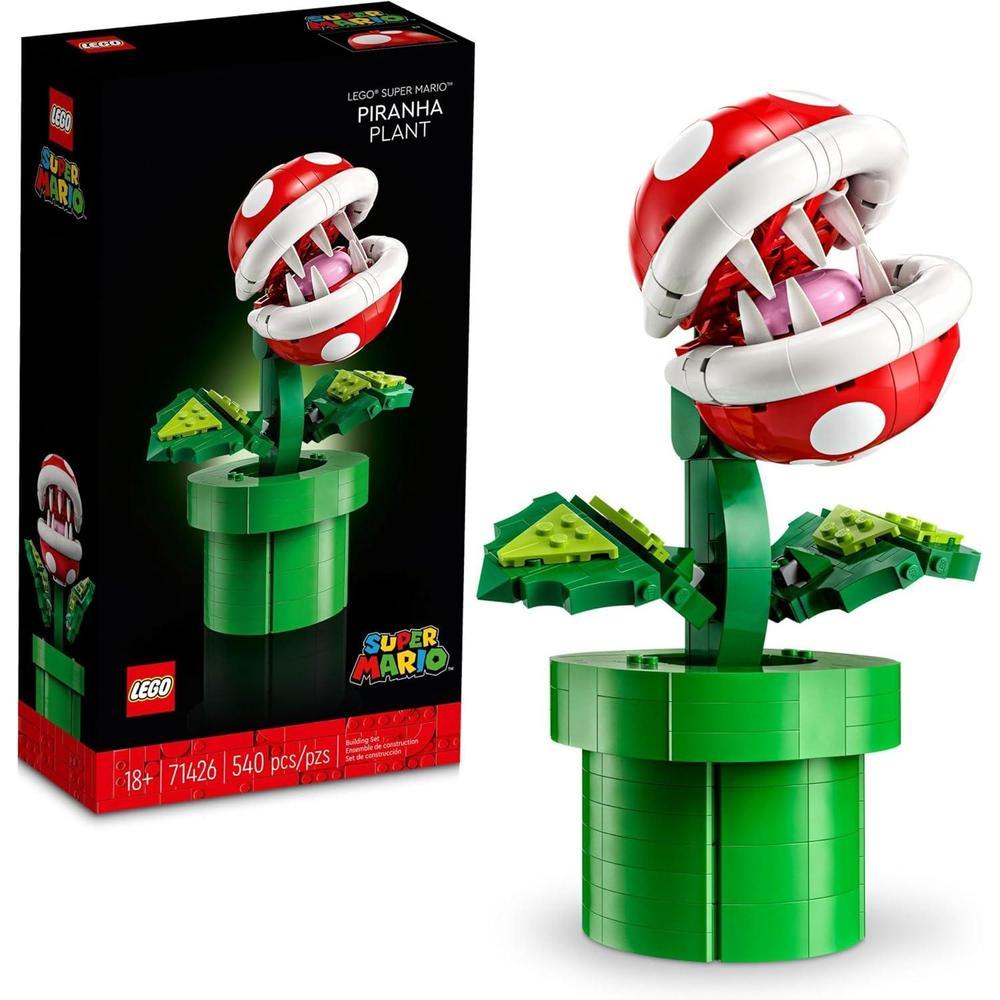 LEGO Super Mario Piranha Plant Building Sets for Adults - Mario Collectible for Men & Women, Ages 18+ Years - Gift for Birthdays - Bedroom, Home Office, or Book Shelf Decor - 71426