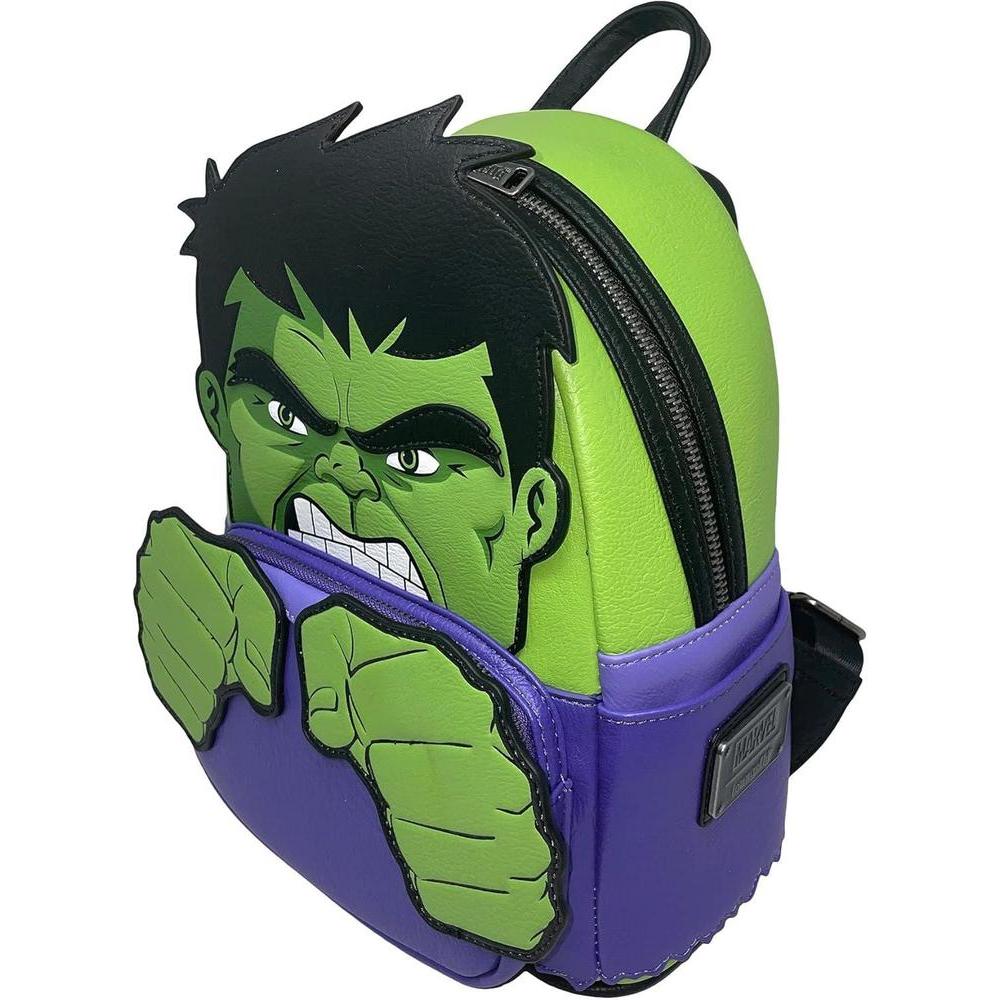 Loungefly The Incredible Hulk Marvel Comics Cosplay - Bolso de hombro con doble correa