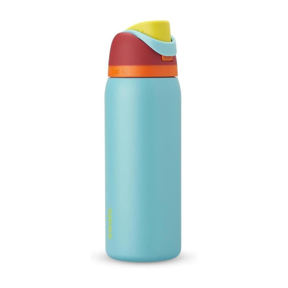 Owala FreeSip Insulated Stainless Steel Water Bottle with Straw, BPA-Free Sports Water Bottle, Great for Travel, 32 Oz, Summer Sweetness