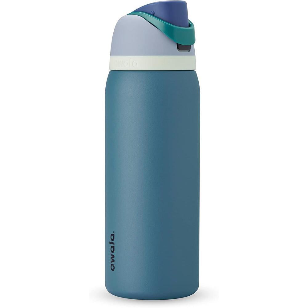 Owala FreeSip Insulated Stainless Steel Water Bottle with Straw for Sports, Travel, and School BPA-Free Sports Water Bottle, 40 oz, Denim