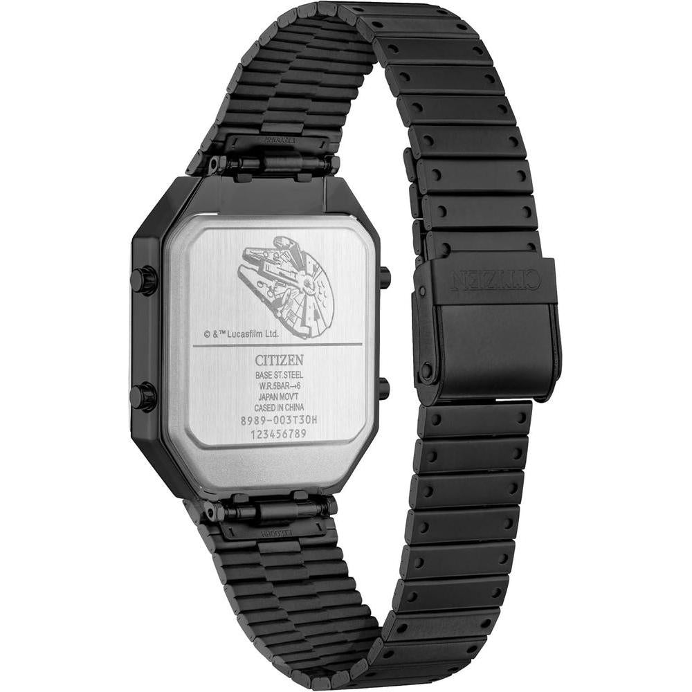 Reloj Citizen Star Wars Vintage Ana-Digi de acero inoxidable rectangular para hombre