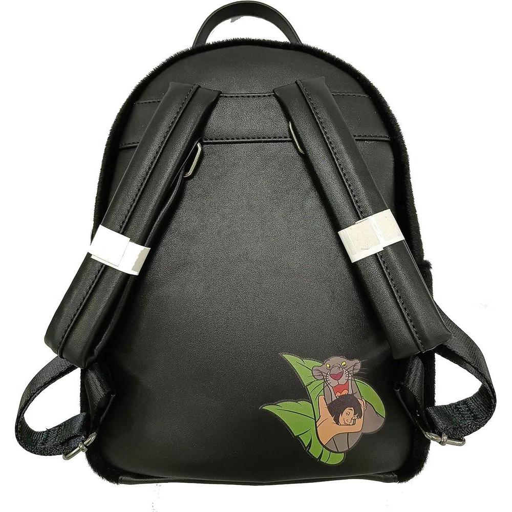 Loungefly Disney The Jungle Book Bolso Bagheera, bolso de hombro negro con doble correa para cosplay, elegante y funcional