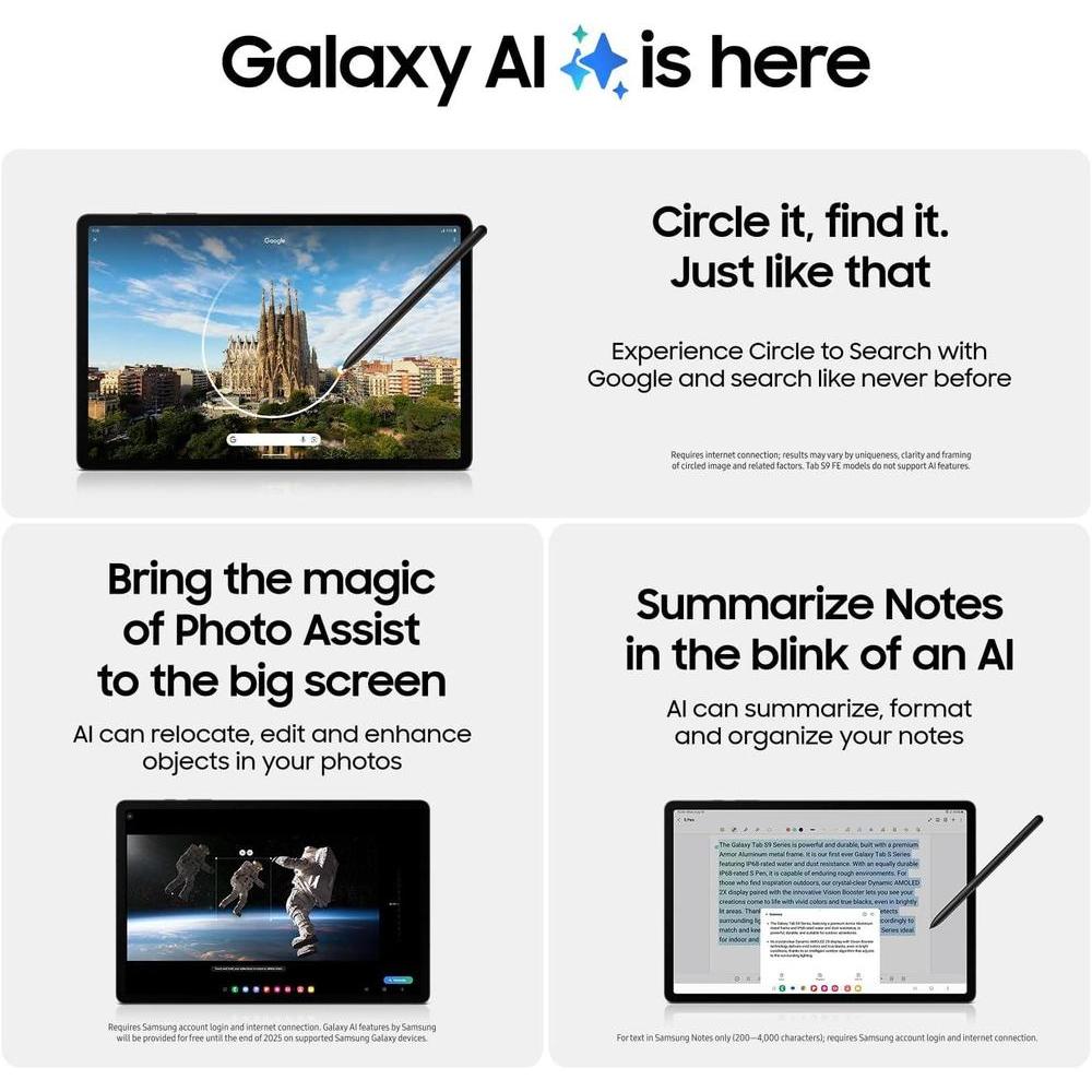 Samsung Galaxy Tab S9 SM-X710NZEEXAR 11" 256GB Wi-Fi Beige