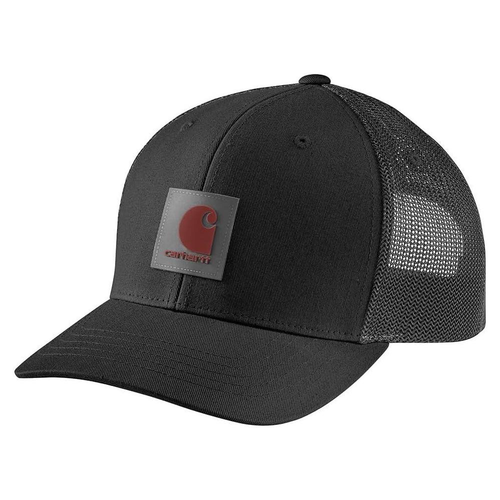 Carhartt Mens Rugged Flex Twill Mesh-Back Logo Patch Cap
