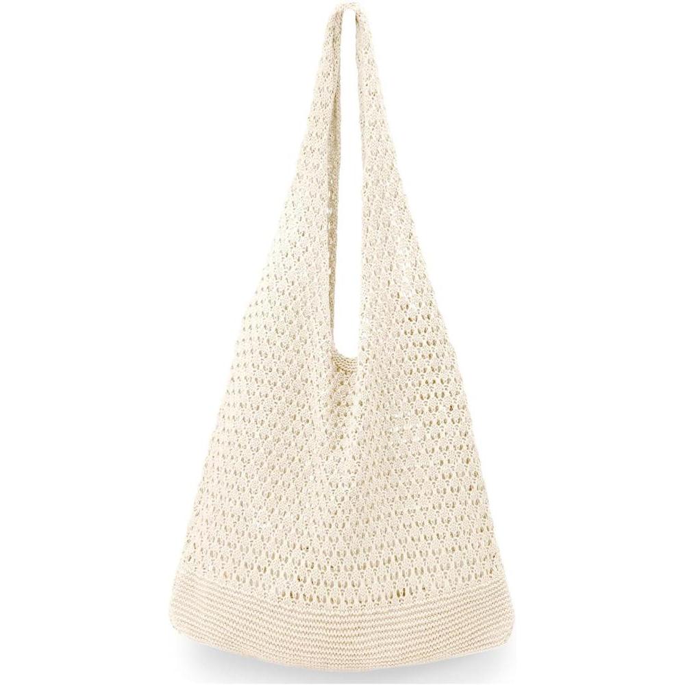 hatisan Crochet Bags for Women Summer Beach Tote Bag Aesthetic Tote Bag Hippie Bag Knit Bag