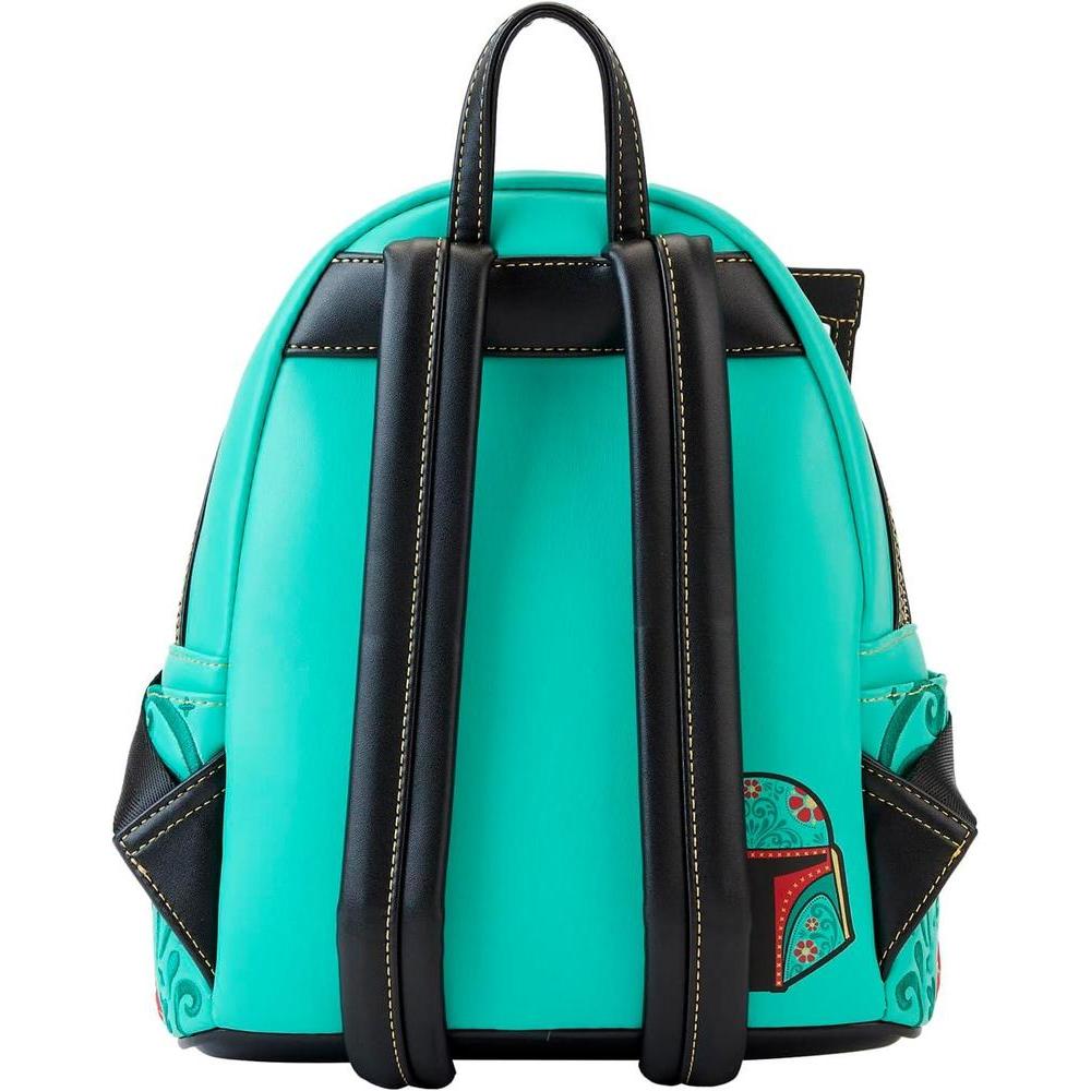 Loungefly Star Wars Boba Fett Floral Bordado Cosplay Bolso de Hombro para Mujer
