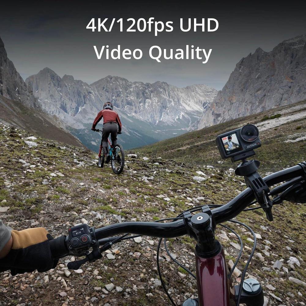 Cámara de acción DJI Osmo Action 4 Combo estándar, 4K/120 fps, sensor 1/1.3 pulgadas, imágenes en baja luz, color 10 bits, D-Log M