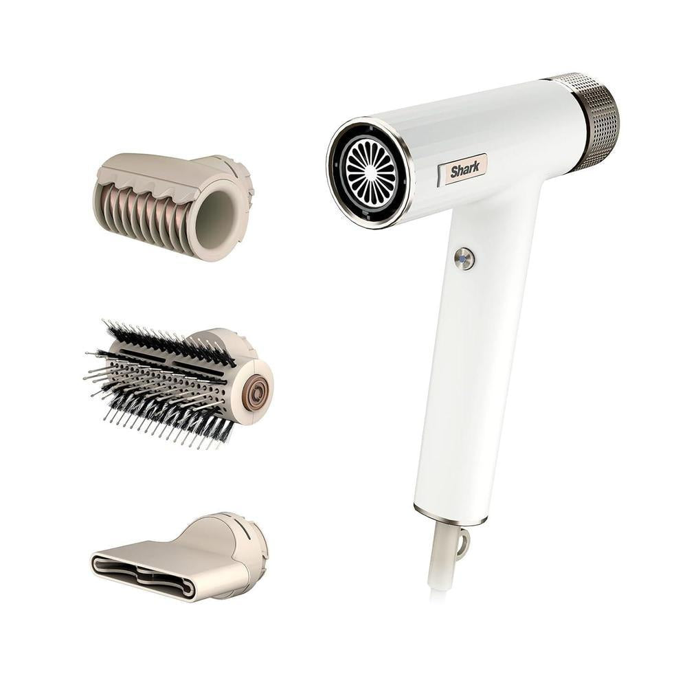 Secador Shark SpeedStyle, potente y sin daño térmico, con 3 herramientas de peinado incluidas, ideal para cabellos lisos y ondulados