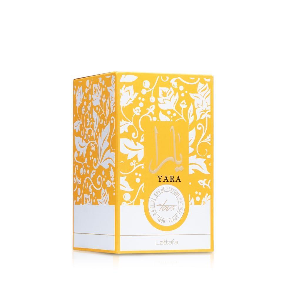 Lattafa Yara Tous - Fragancia de larga duración para mujer, aroma tropical, afrutado, floral y vainilla