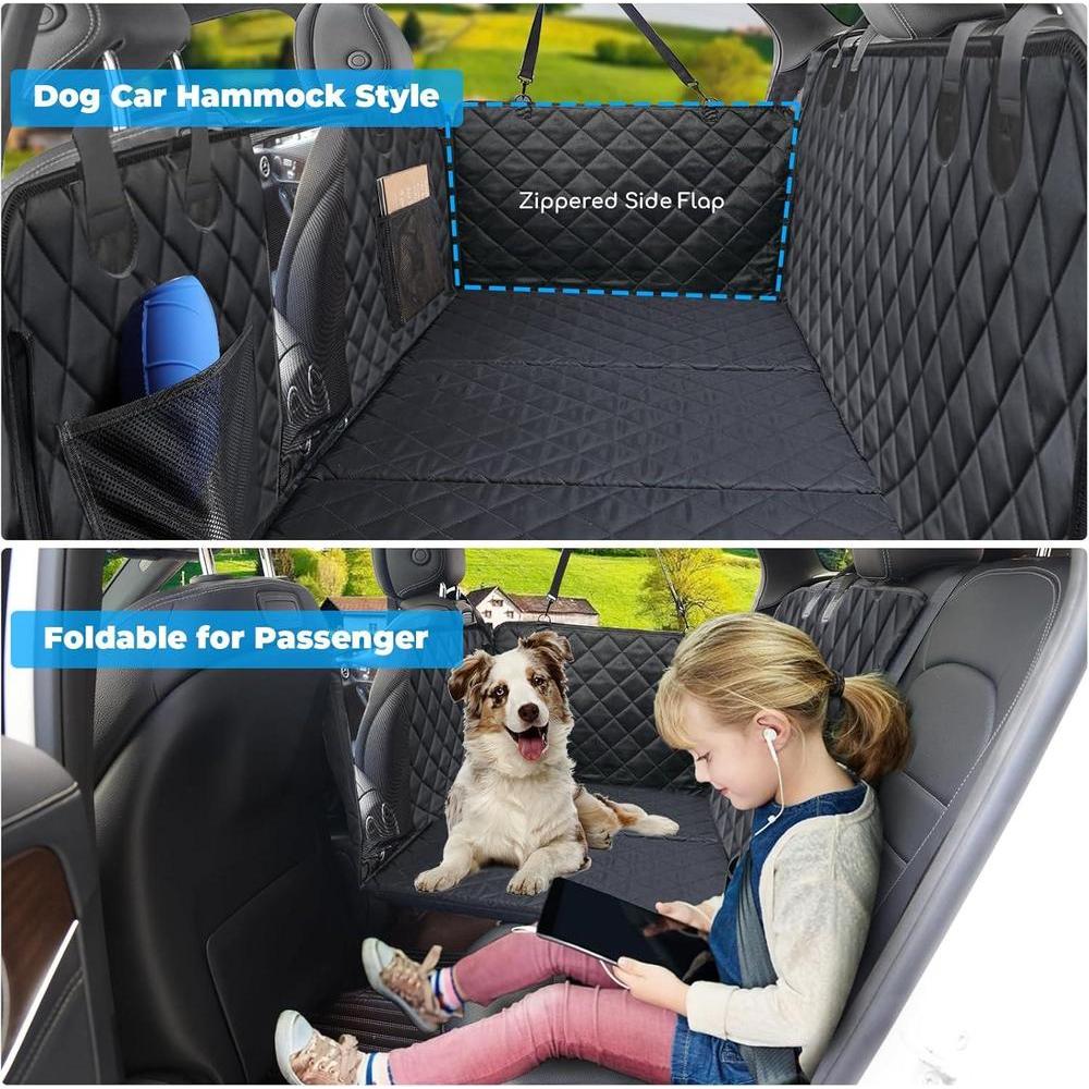 URPOWER Extensor de asiento trasero para perros, funda de asiento impermeable, hamaca segura y cómoda, con capacidad para 400 libras