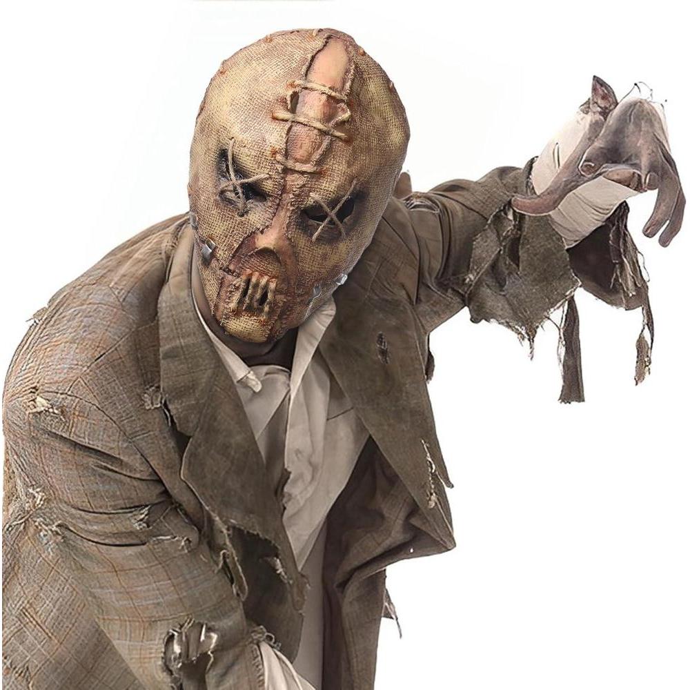 Máscara de terror para Halloween con diseño aterrador de zombi, ideal para disfrutar de una experiencia única