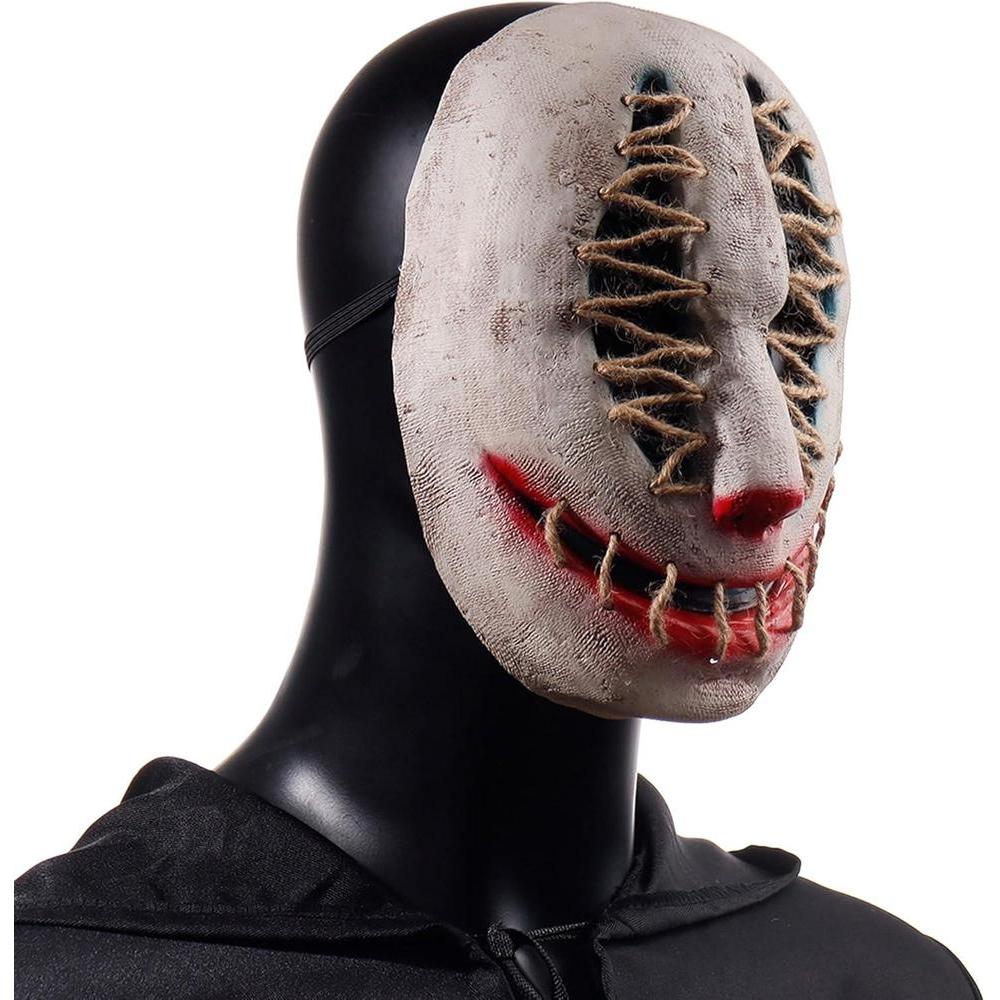 Máscara de terror para Halloween, zombi con rostro aterrador, diseño realista, látex ecológico y ajuste cómodo para adultos