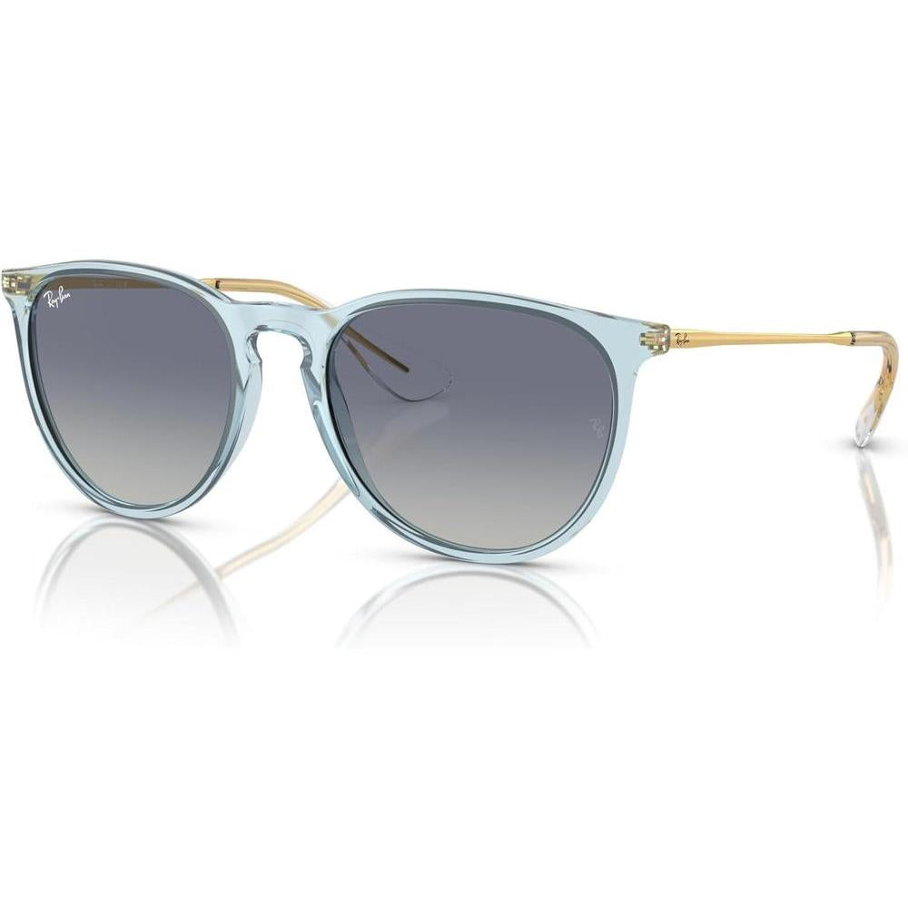 Gafas de sol redondas Ray-Ban Erika, protección UV, con estuche y paño de limpieza, diseño moderno