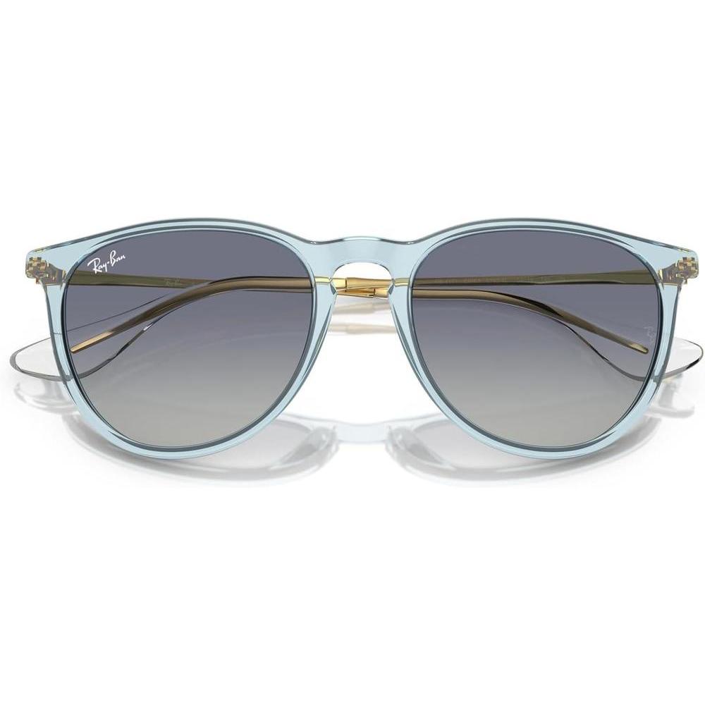 Gafas de sol redondas Ray-Ban Erika, protección UV, con estuche y paño de limpieza, diseño moderno