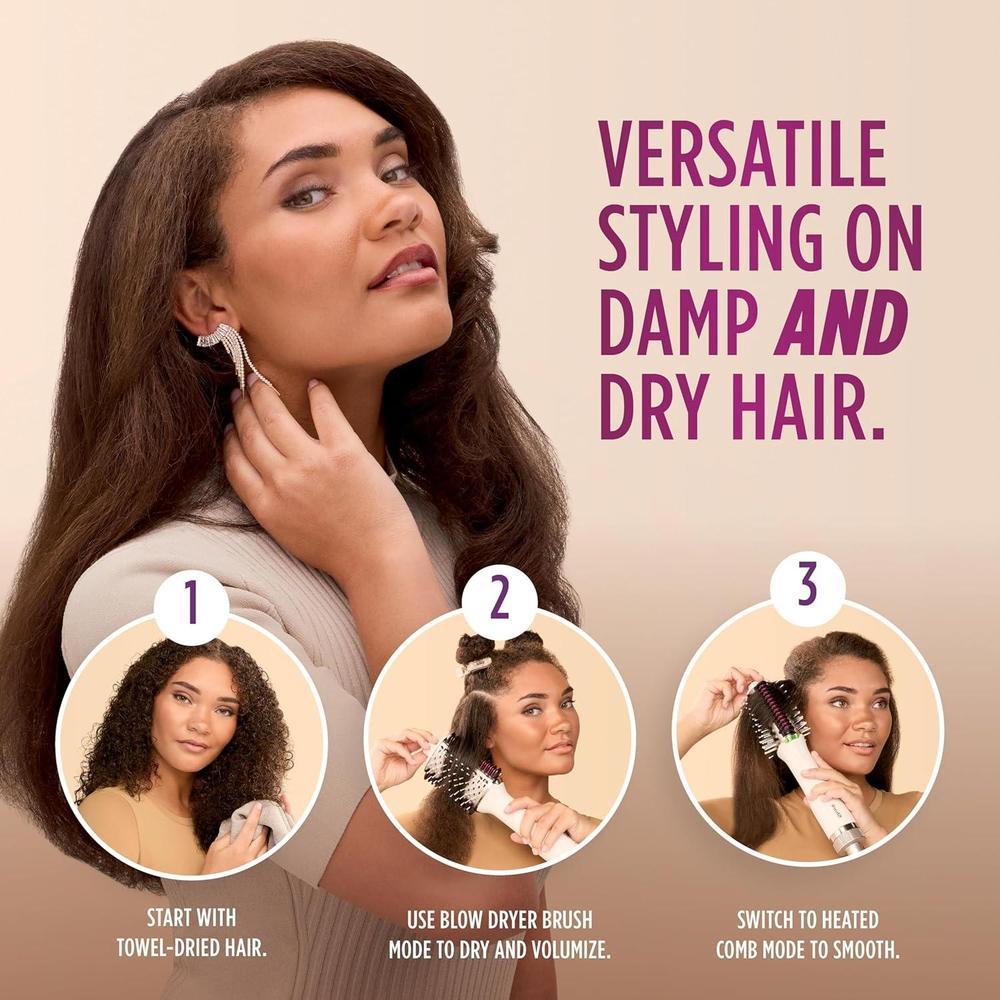 Shark HT212 SmoothStyle peine térmico y cepillo secador, doble modo, adecuado para todo tipo de cabello