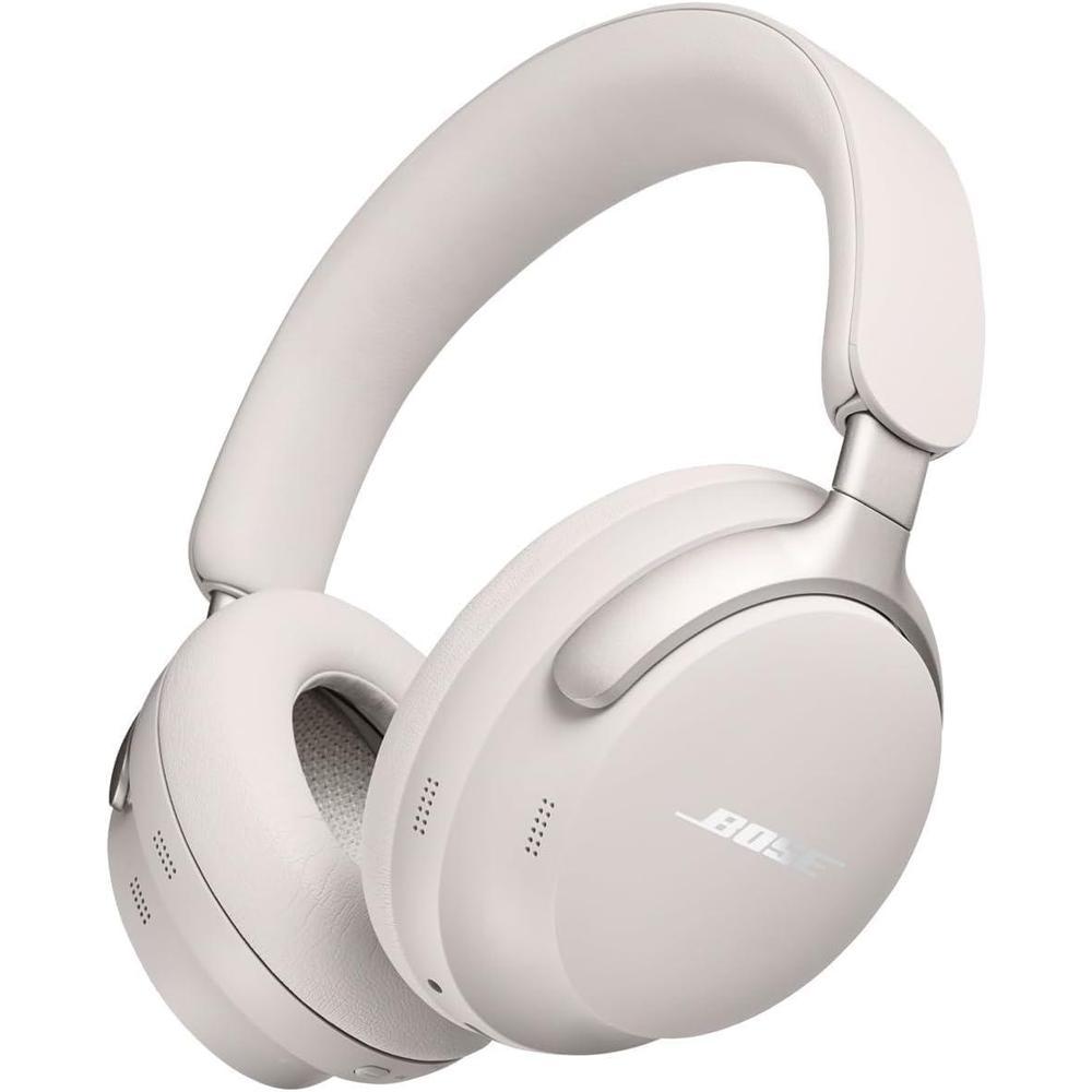 Bose QuietComfort Ultra Bluetooth Headphones, Wireless Headphones with Spatial Audio, Over Ear Noise Cancelling Headphones with Mic, Up To 24 Hours of Battery Life, White Smoke