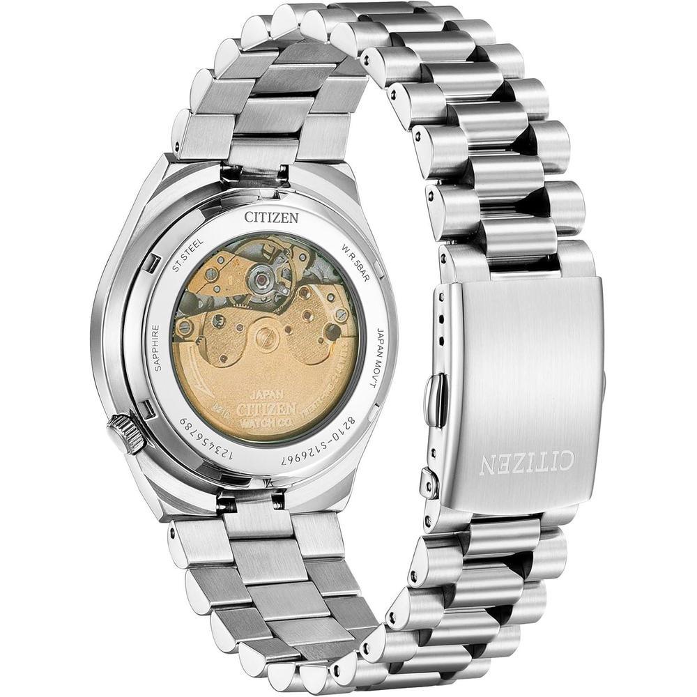 Reloj Citizen Tsuyosa automático para hombre, diseño deportivo, acero inoxidable, mecanismo automático, resistencia al agua