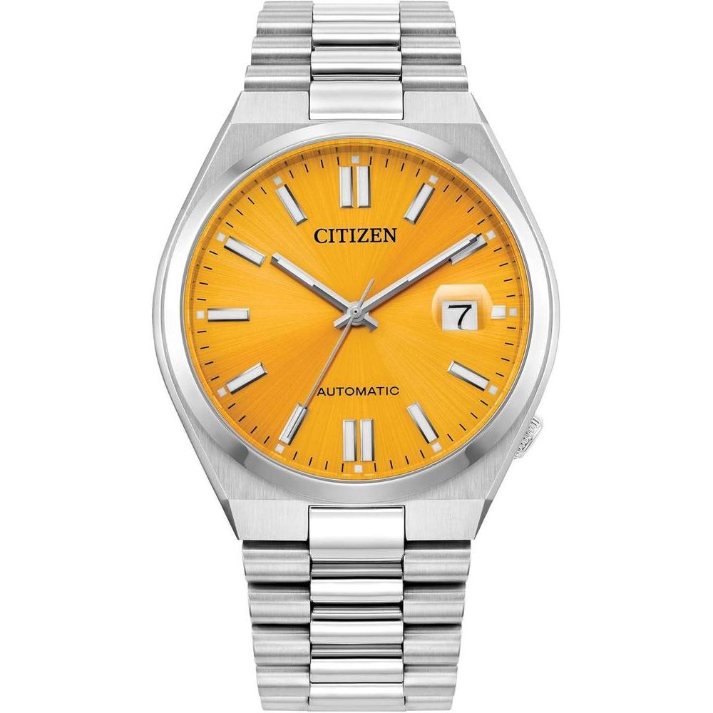 Citizen Men's Automatic Tsuyosa Sport Luxury Watch, Silver-Tone Stainless Steel Bracelet and Case, 3 Hand and Date, 42 Hour Power Reserve