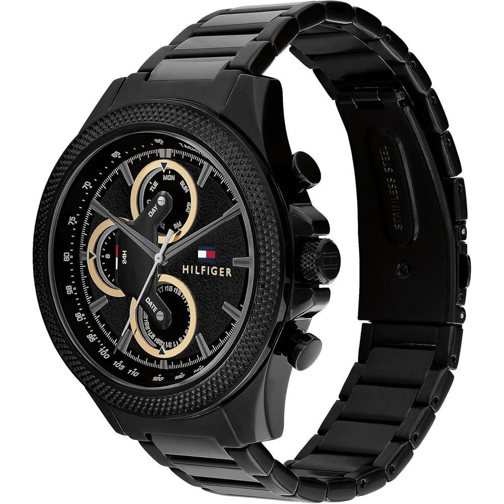 Reloj Multifunción Hombre Tommy Hilfiger, Caja Acero Inoxidable, Diseño Deportivo e Inspirado en Carreras, Resistente al Agua